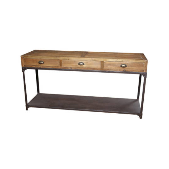 Vintage Industrial Console Table